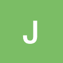A large white capital letter J centered on a solid light green background.